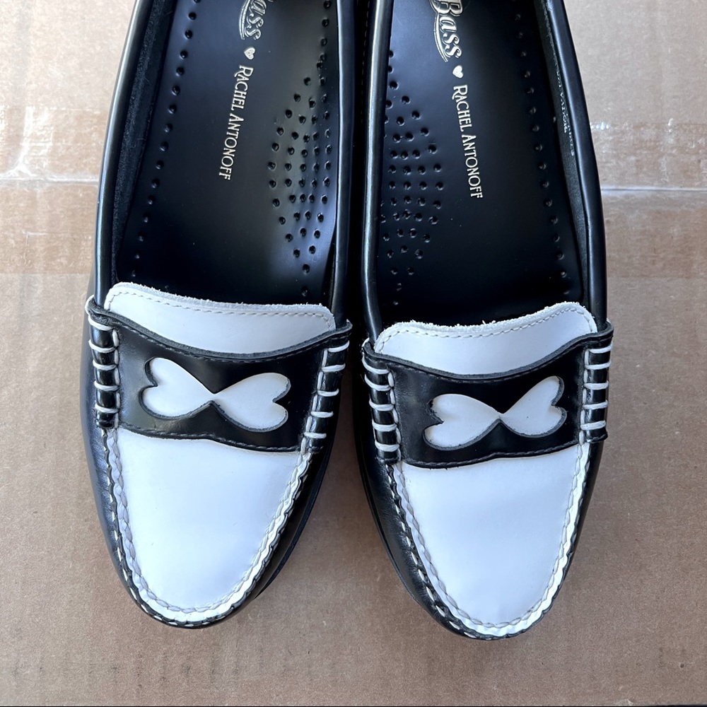 Bass Weejuns Rachel Antonoff Wendybird Heart Cut Out Penny Loafers
